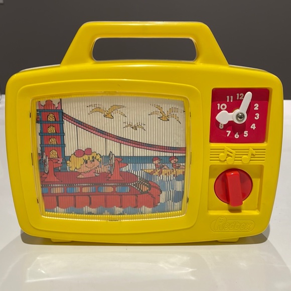 (2/$50) 1985 Redbox Musical TV Box - London Bridge Song - Vintage Toy - Picture 1 of 8